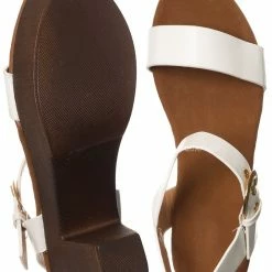 Top Moda New Melissa1 Clog Block Heel Platform Sandal-Lightweight Wooden Comfort Sandal