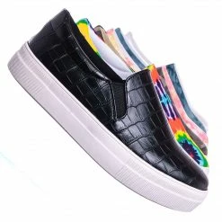 Soda Hike Comfort Foam Padded Platform Sneaker - Slip-on Slide In Athleisure Loafers New