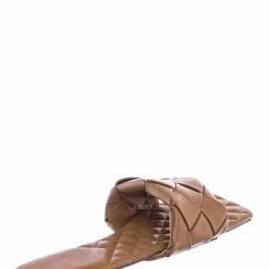 Forever Link Padded18 Wide Woven Slide Sandal - Womens Elongated Open Square Toe Slipper Mule New