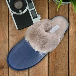 Bamboo Snuggle01 Winter Cozy House Slipper - Vegan Friendly Faux Fur Slip On Mule New