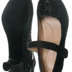 Forever Link New Jemma08K Children Girl Rhinestone Crystal Glitter Pump For Wedding & Parties