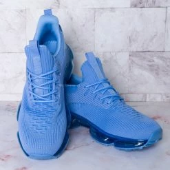 La Shailah Flow89 Stretch Elastic Mesh Sneaker - Festival Lace Up Rubber Air Bubble Cushion