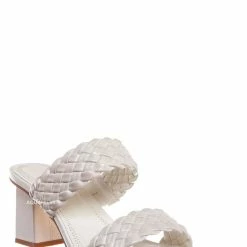 Bamboo Lasting20 Block Heel Woven Mule - Womens Braided Shoes