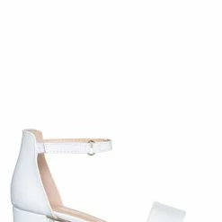 Soda Kick2 Girls High Heel Ankle Strap Sandal, Kids Block Heels Dress Shoes New