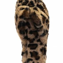 Bamboo New Warmness05 Fluffy Faux Rabbit Fur Sandal - Flatform Thong Flip Flop Slipper