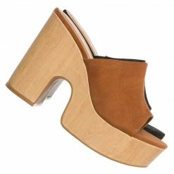 Bamboo Specialty19 Slide In Clog Sandal, Women Sculpted Platform Shoe New