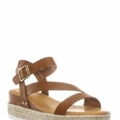 Bamboo Leading03 Gladiator Strappy Espadrille Flatform - Platform Wedge Open Toe Sandal