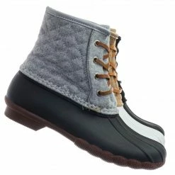 Top Moda Leo2 Waterproof Lace Up Boots - Quilted Felt Lining Ankle Height Bootie