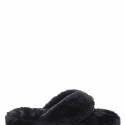 Bamboo New Warmness05 Fluffy Faux Rabbit Fur Sandal - Flatform Thong Flip Flop Slipper