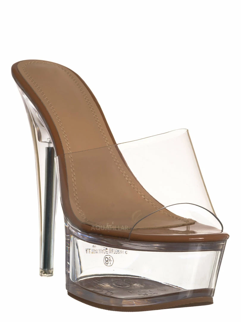 Liliana Mafia4 Clear Perspex High Heel Platform - Women Dance Shoes