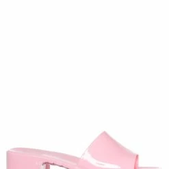 Forever Link List11 Jelly Block Heel Clog, Women's Rubber Slide Sandal New