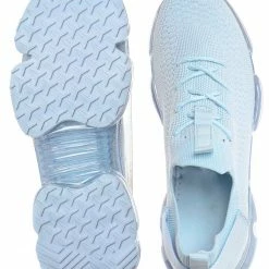 Forever Link Flow19 Stretch Elastic Mesh Sneaker - Festival Lace Up Rubber Air Bubble Cushion