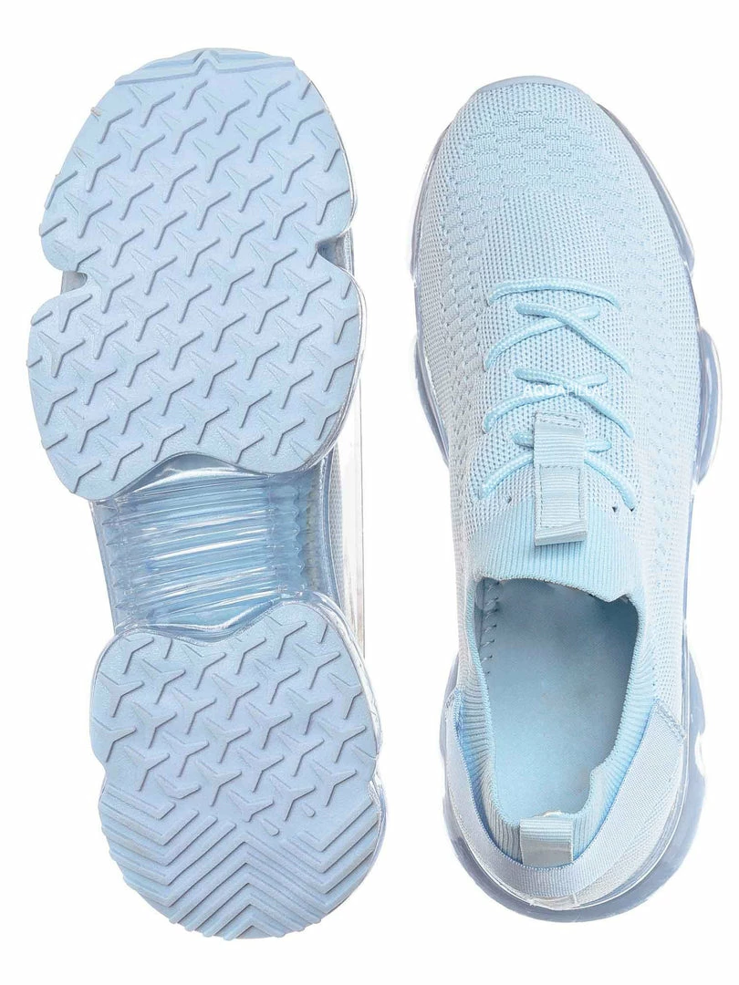 Forever Link Flow19 Stretch Elastic Mesh Sneaker - Festival Lace Up Rubber Air Bubble Cushion