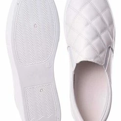 Bamboo New Story02 Flatform Quilted Sneaker -Women Matelassé Slip On Sporty Platform Loafer