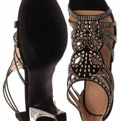 Forever Link Perform60 Rhinestone Crystal High Heel Sandal - Women Glitter Dress Shoes