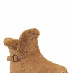 Bamboo Cozette03 Foldable Winter Faux Fur Slipper Bootie - Fold Shearling Snow Shoe New