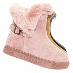 Bamboo Cozette03 Foldable Winter Faux Fur Slipper Bootie - Fold Shearling Snow Shoe New