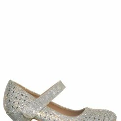 Forever Link New Jemma08K Children Girl Rhinestone Crystal Glitter Pump For Wedding & Parties