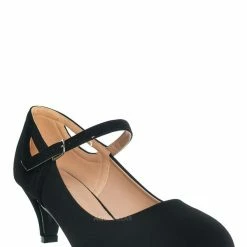 Forever Link New Jemma22 Rhinestone Glitter Pump - Women's Mary Jane Evening Dress Heel