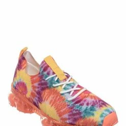 Forever Link Flow19 Stretch Elastic Mesh Sneaker - Festival Lace Up Rubber Air Bubble Cushion