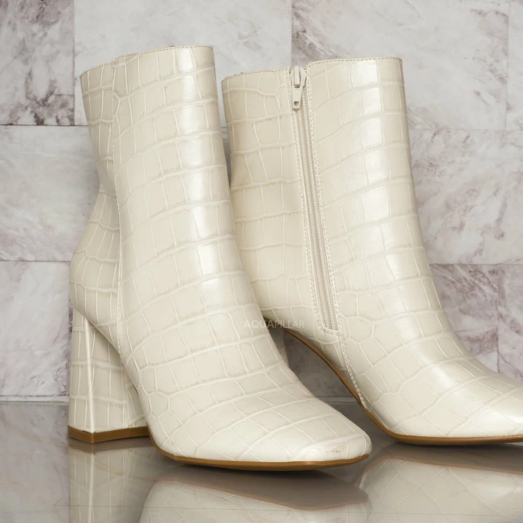 Bamboo Article01 Block Heel Dress Boot - Women Ankle Bootie New