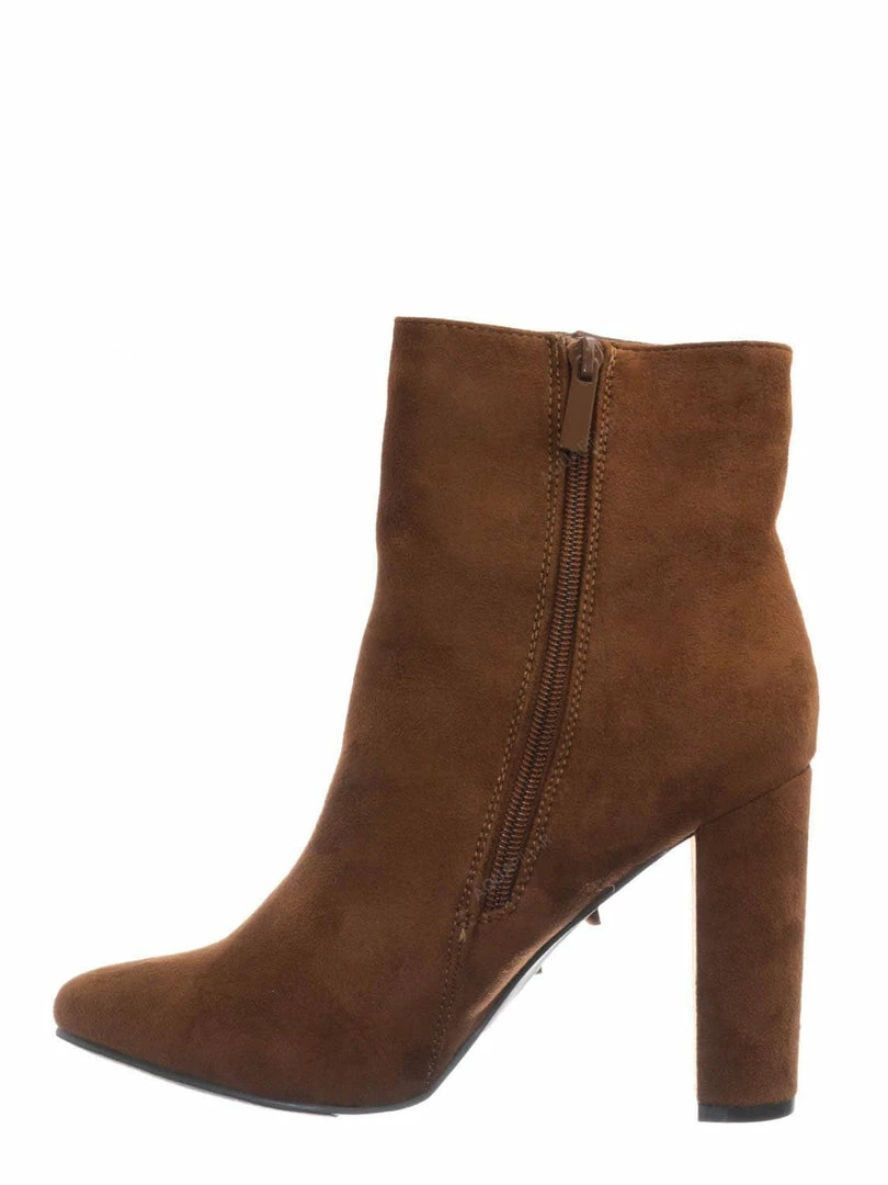 Breckelle's Lisa12 20s Retro Fringe Ankle Bootie - Flappy Tassel Block High Heel Dress Boots