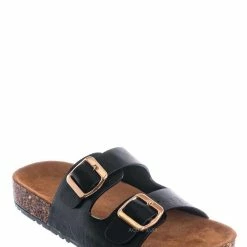 Bamboo Defeat57 Contoured Footbed Slide Sandal - Anatomical Molded Slipper Corks Shoes