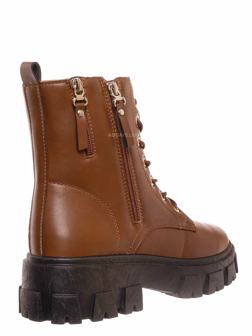 Forever Link Atlantic06 Double Zipper Lace Up Combat Bootie New