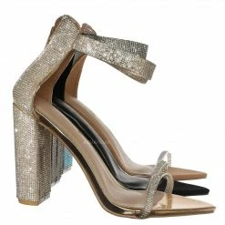 Liliana Casatti3a Rhinestone Dress Sandal - Women Evening Cocktail Party Shoes New
