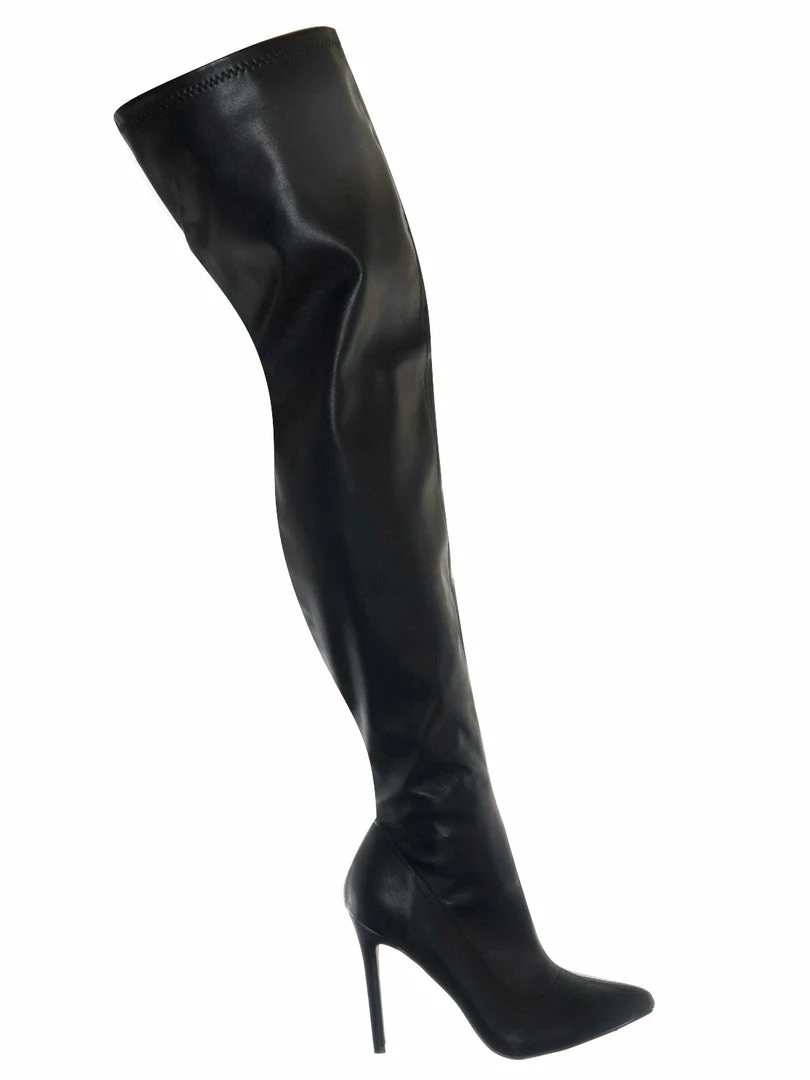 Liliana Gisele7 Over The Knee Stiletto Heel Dress Boots - Women Dress Shoes New