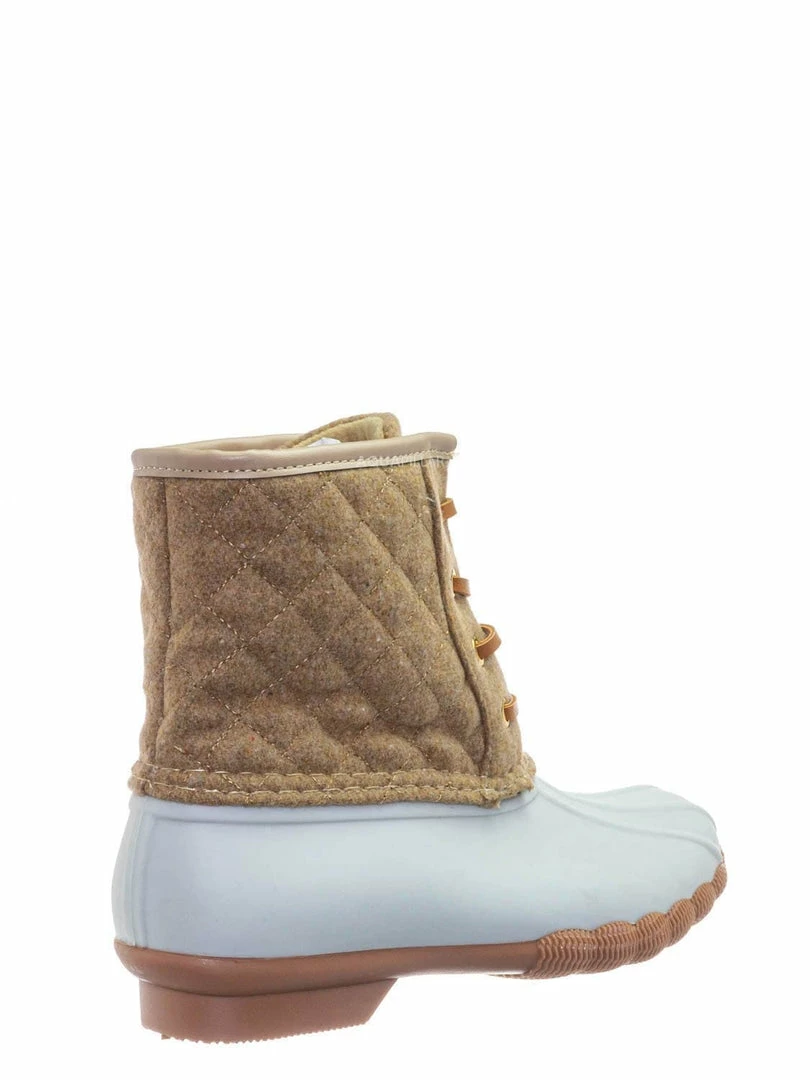 Top Moda Leo2 Waterproof Lace Up Boots - Quilted Felt Lining Ankle Height Bootie