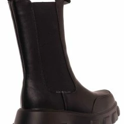 Bamboo New Tetris09 Calf High Chelsea Unisex Dress Boots