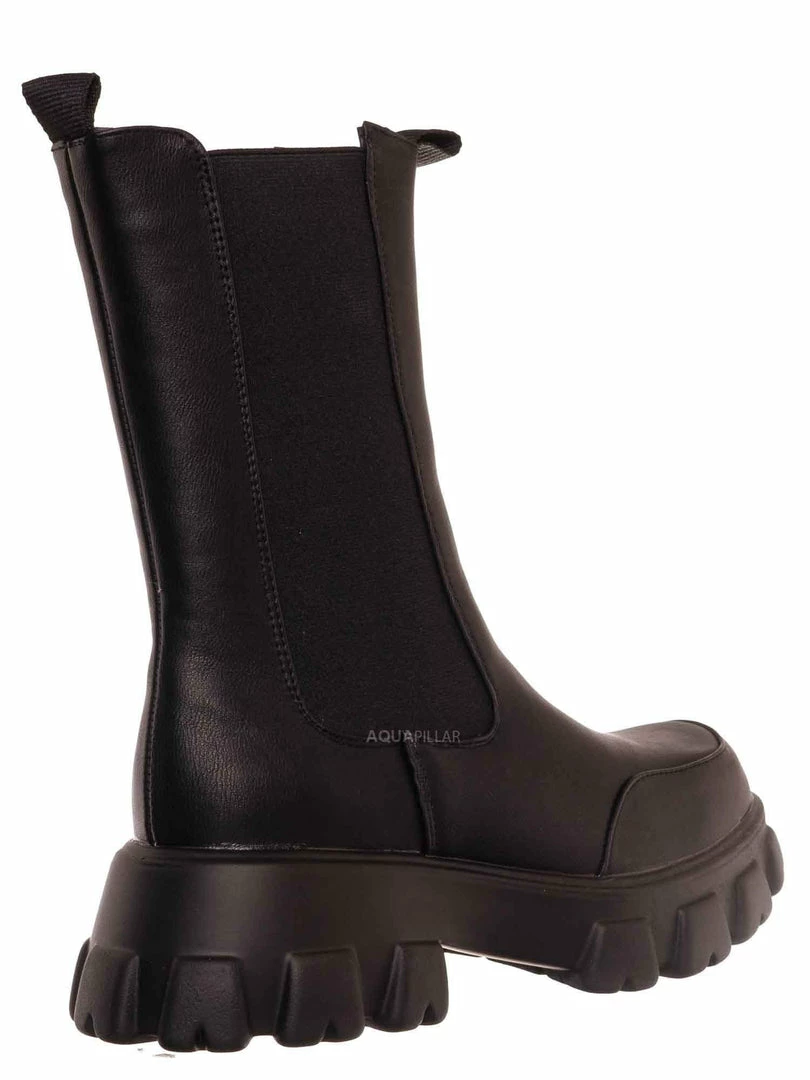 Bamboo New Tetris09 Calf High Chelsea Unisex Dress Boots