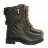 Forever Link New Mountain82K Boy Girls Quilted Lace Up Combat Boots