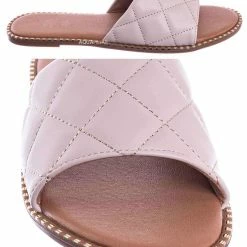 Top Moda New Mick1 Matelassé Quilted Sliders W Metal Stud Welt - Stitch Punk Rock Slipper