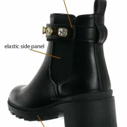 Forever Link Pacific08 Rhinestone Jewel Chelsea Bootie - Women Ankle Boots New