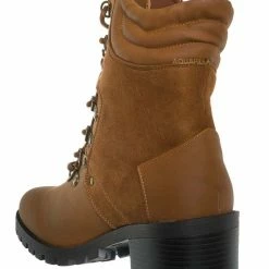 Fabulous New Please59 Block Heel Military Combat Bootie - Women Ankle Boots