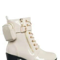 Forever Link New Access39K Childrens Utility Pouch Combat Boots - Girls Shoes