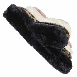 Bamboo New Warmness05 Fluffy Faux Rabbit Fur Sandal - Flatform Thong Flip Flop Slipper