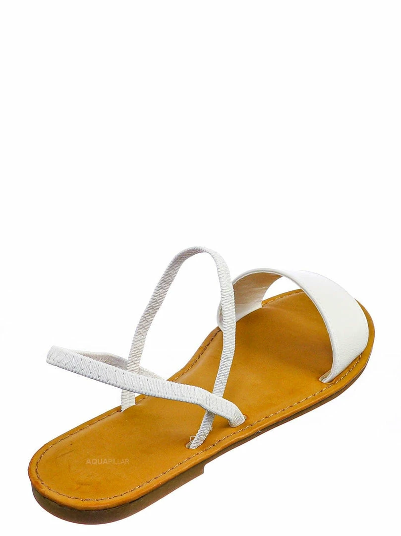 Bamboo New Waterfront24 Summer Multi Strap Slingback Sandals - Womens Open Toe Elastic Shoe