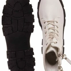 Forever Link Atlantic06 Double Zipper Lace Up Combat Bootie New