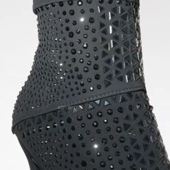 Forever Link Event98 Rhinestone Studded Stiletto Bootie- Womens Crystal Ankle Height Boot