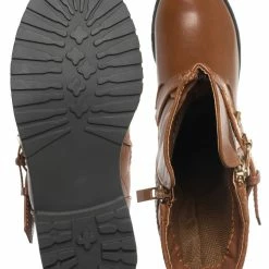 Forever Link Mango21K Childrens Knee High Quilted Riding Boot - Kids Equestrian Shoe