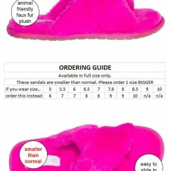Liliana New Dearly1 Fluffy Faux Fur Slipper, Men Women Fuzzy Slides