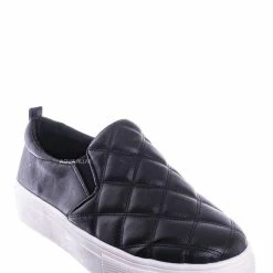 Bamboo New Story02 Flatform Quilted Sneaker -Women Matelassé Slip On Sporty Platform Loafer