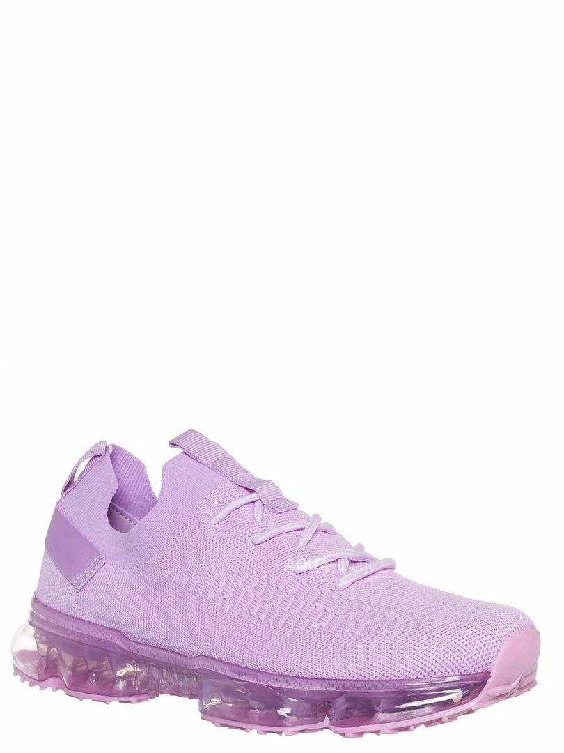 Forever Link Flow19 Stretch Elastic Mesh Sneaker - Festival Lace Up Rubber Air Bubble Cushion