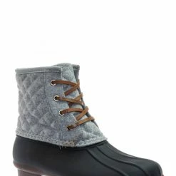 Top Moda Leo2 Waterproof Lace Up Boots - Quilted Felt Lining Ankle Height Bootie