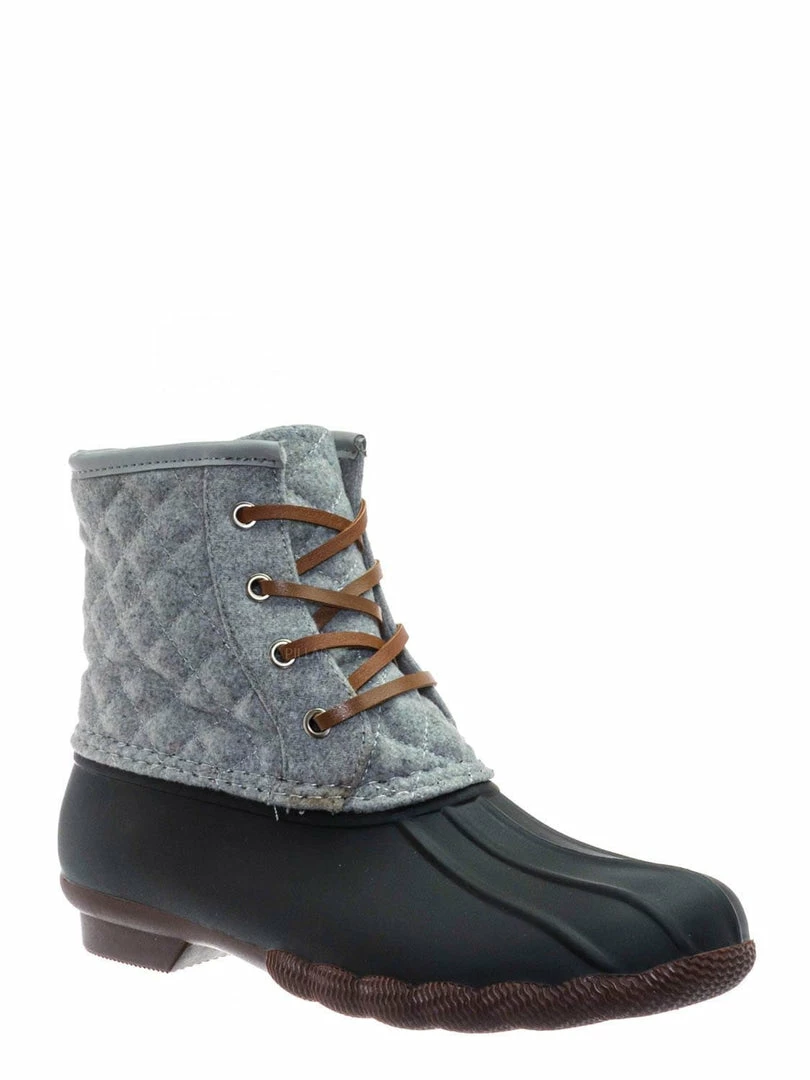 Top Moda Leo2 Waterproof Lace Up Boots - Quilted Felt Lining Ankle Height Bootie
