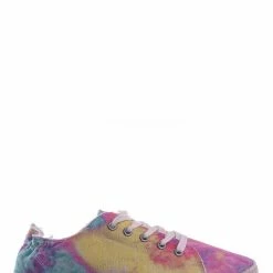 La Shailah Continue10 Thick Rubber Sole Sneaker -Unisex Lace Up Plain Loafer W Raw Trimming New