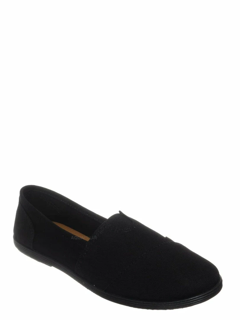 Forever Link New Murphy23 Classic Alpargata Canvas Sneaker - Unisex Foam Padded Slip On Flats